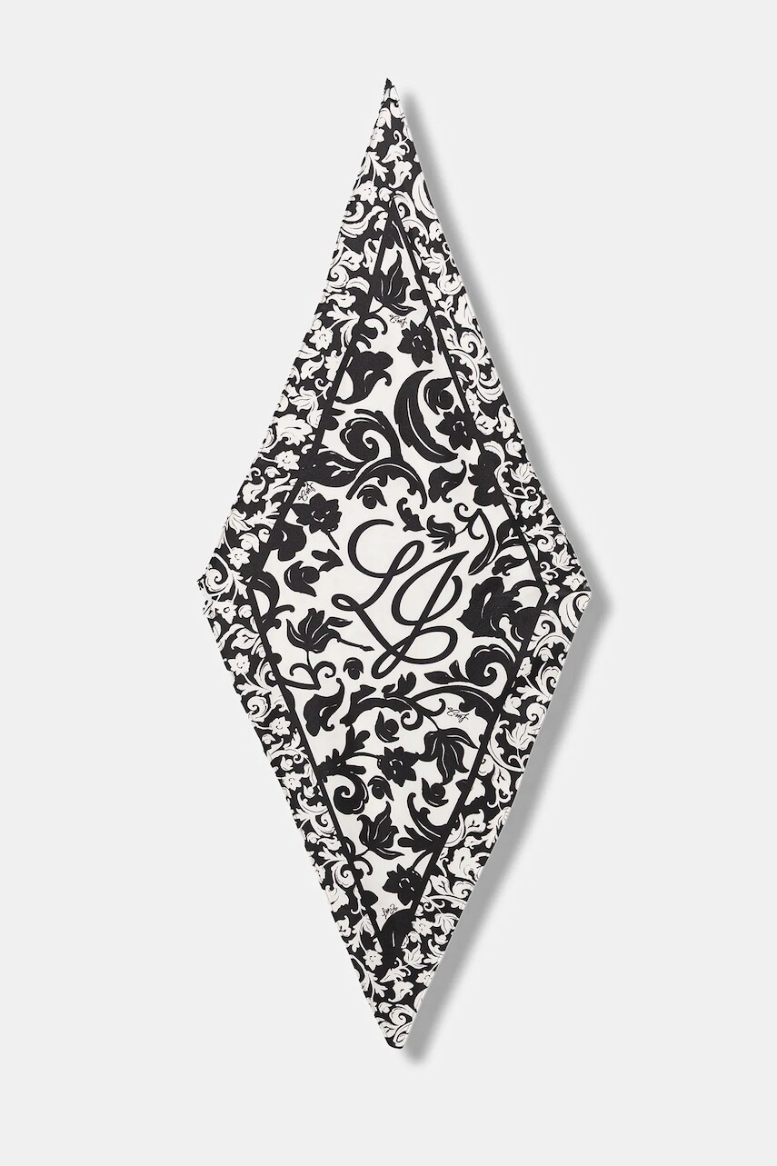 Šatka Liu Jo čierna farba, vzorovaná, 2A6061 T2745