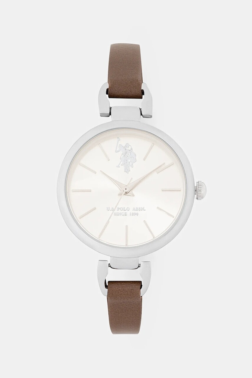 Hodinky U.S. Polo Assn. ADRIENNE dámske, hnedá farba, USP8096ST