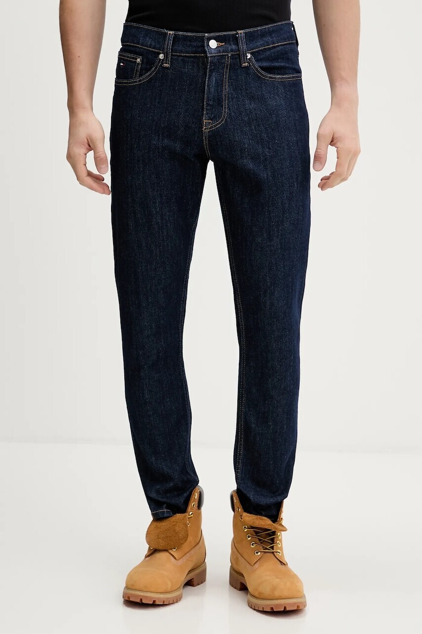 Rifle Tommy Jeans tmavomodrá farba, DM0DM22716