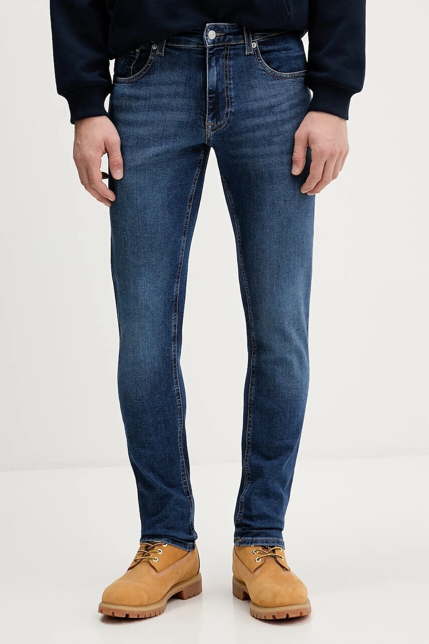 Rifle Tommy Jeans modrá farba, DM0DM22586