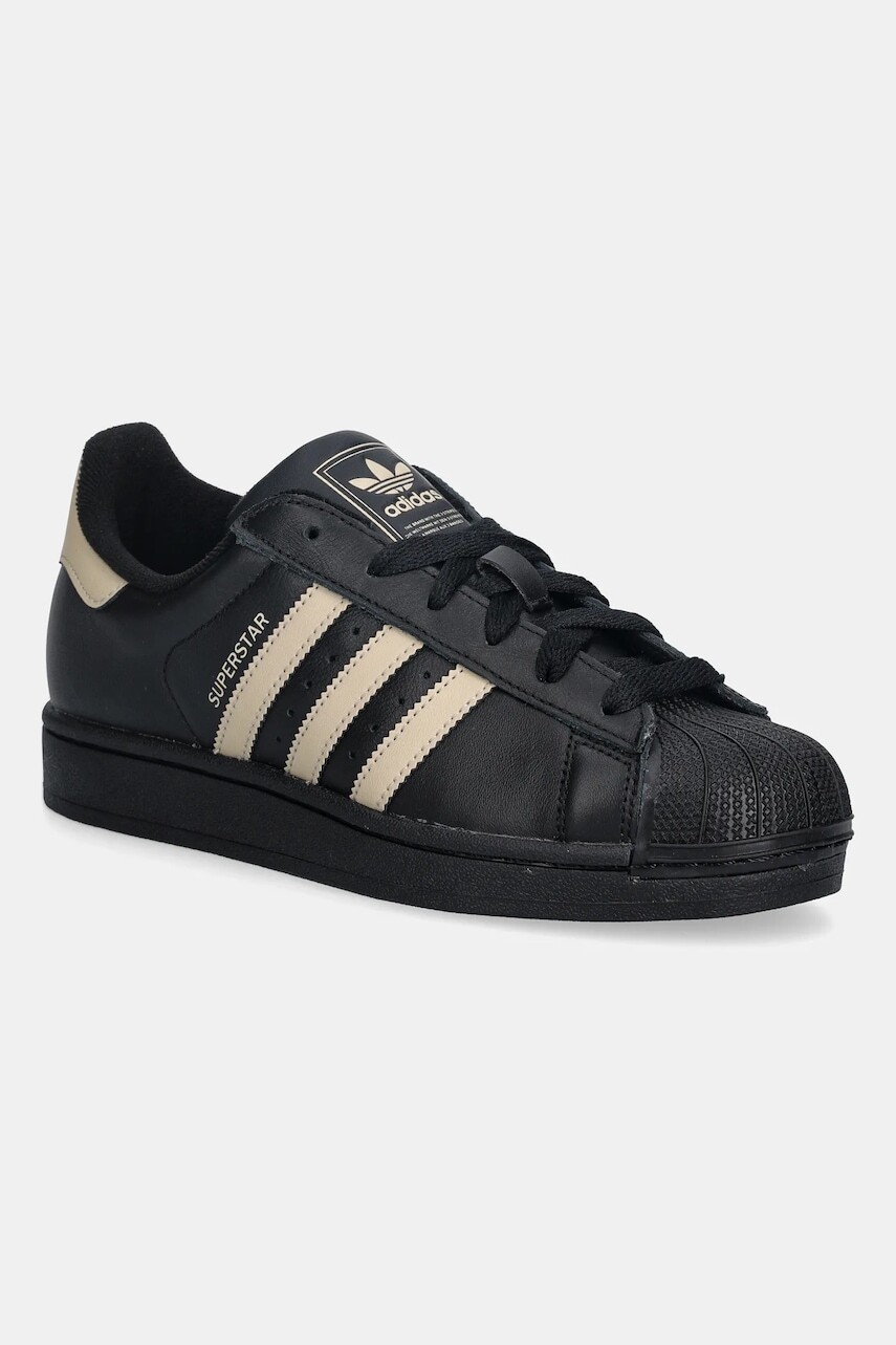 Kožené tenisky adidas Originals Superstar II čierna farba, IH4173