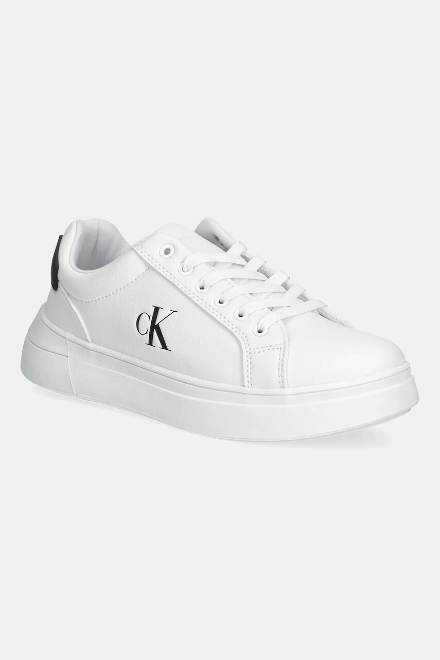 Tenisky Calvin Klein Jeans biela farba, V3X9-83300