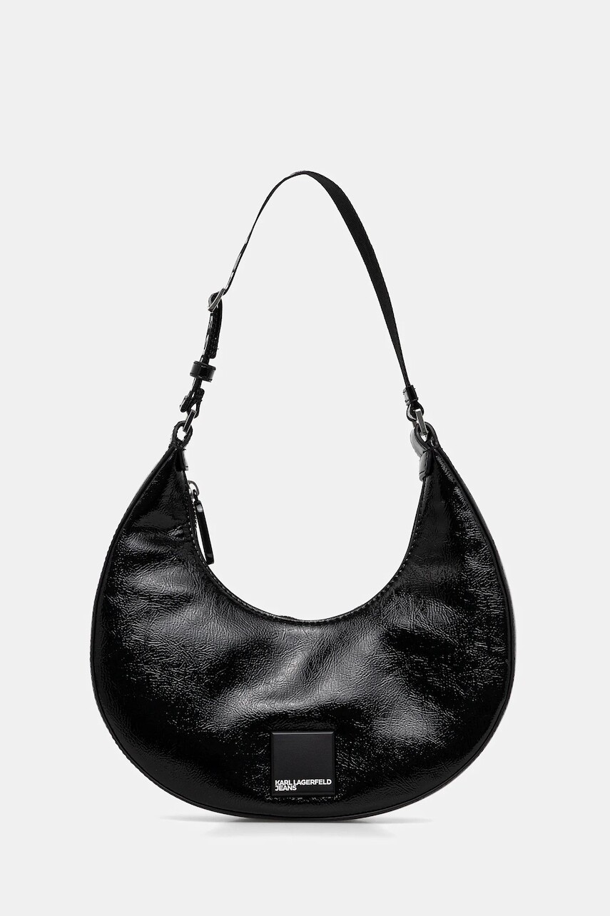 Kabelka Karl Lagerfeld Jeans čierna farba, B1W30138