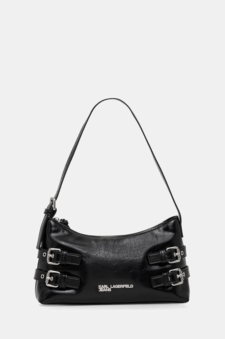 Kabelka Karl Lagerfeld Jeans čierna farba, B1W30156