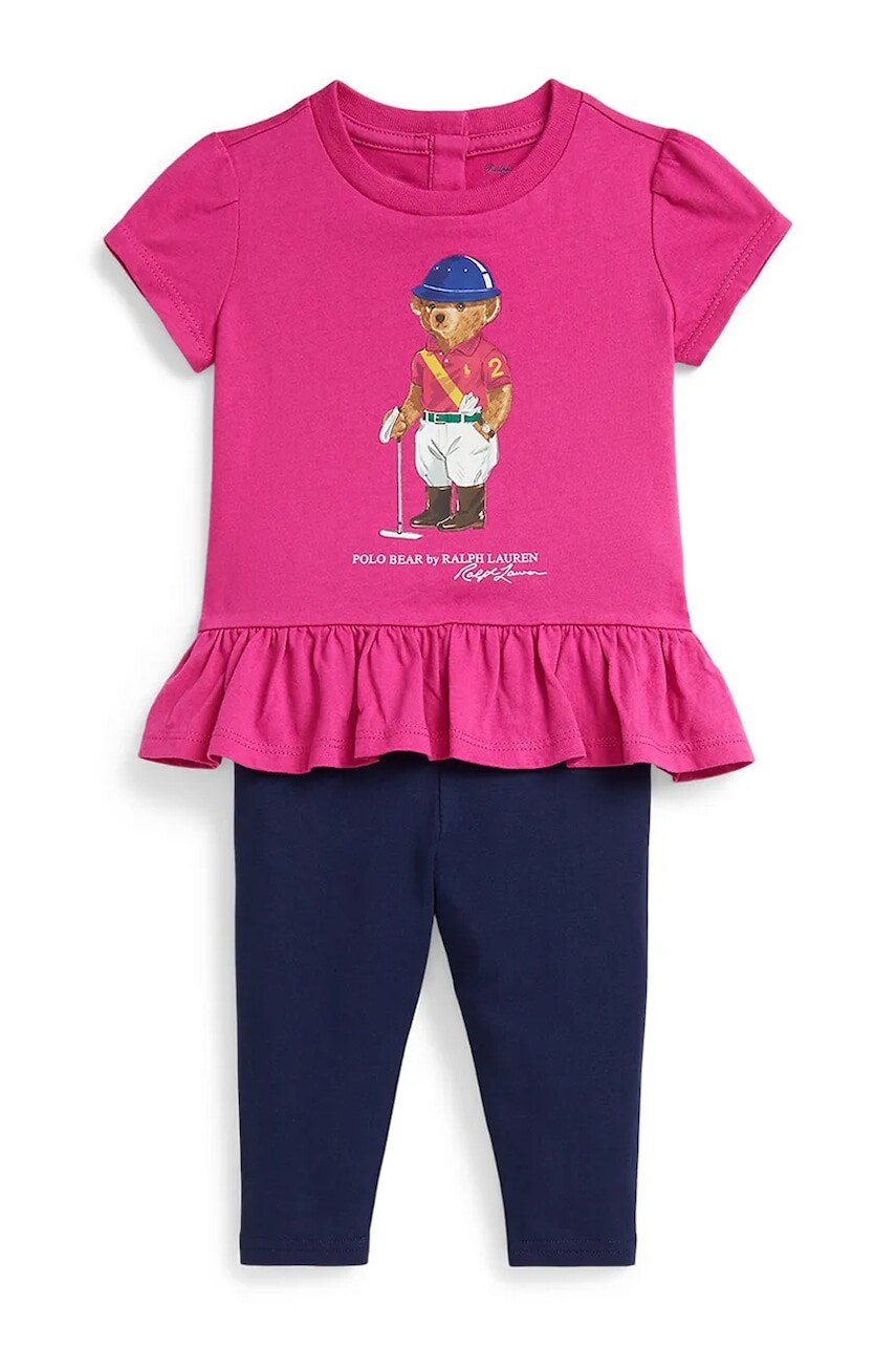 Sada pre bábätká Polo Ralph Lauren ružová farba, 310A98934001
