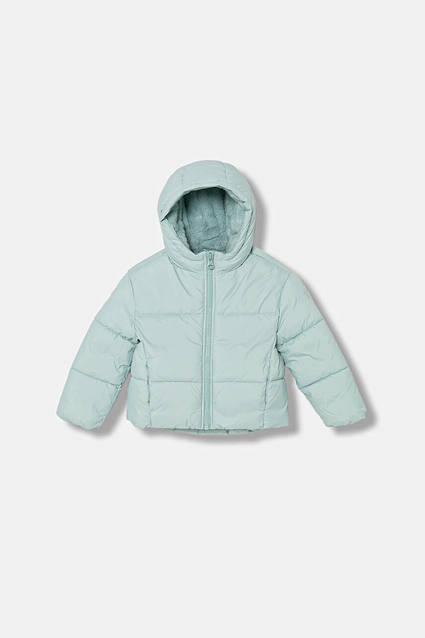 Detská bunda United Colors of Benetton tyrkysová farba, 2SJ1CN05D