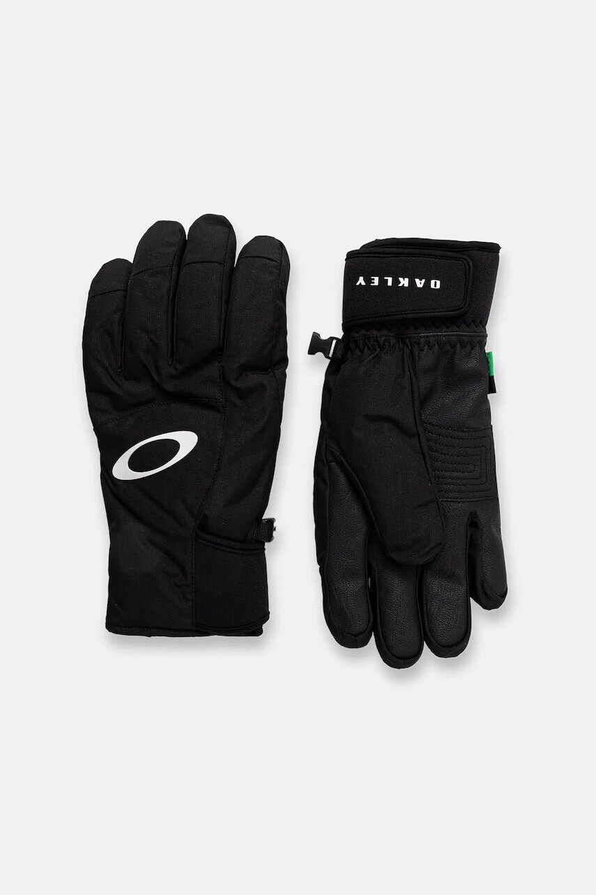 Lyžiarske rukavice Oakley POWDER RIDGE čierna farba, FOS901942