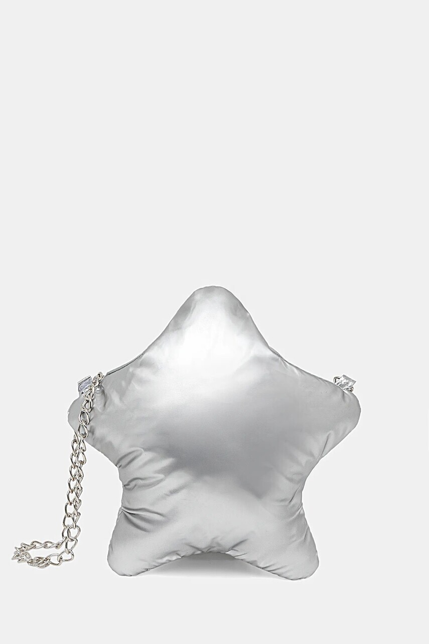 Detská kabelka United Colors of Benetton strieborná farba, 6K0ZGY00V