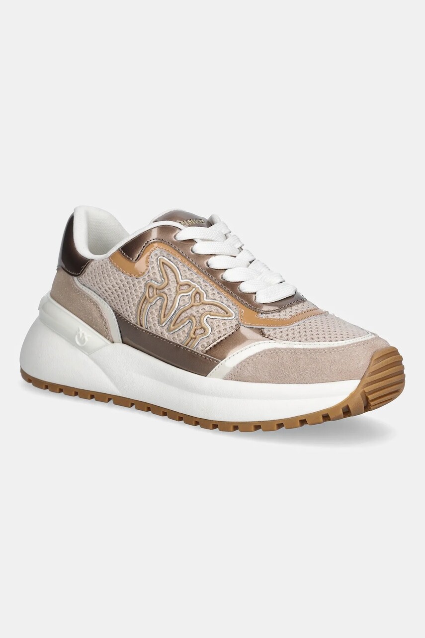 Tenisky Pinko Gem 11 béžová farba, SS0143P143PP0