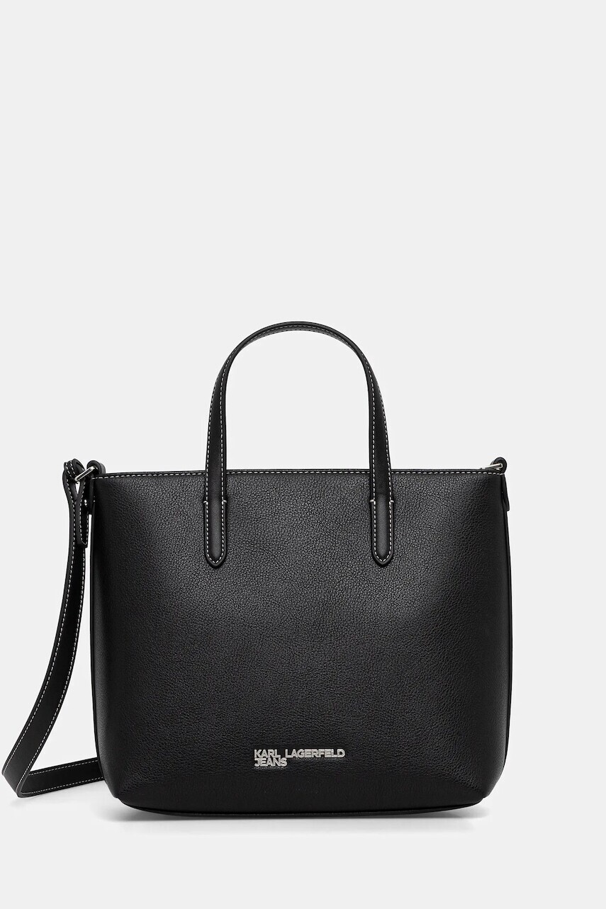 Kabelka Karl Lagerfeld Jeans čierna farba, B1W30152