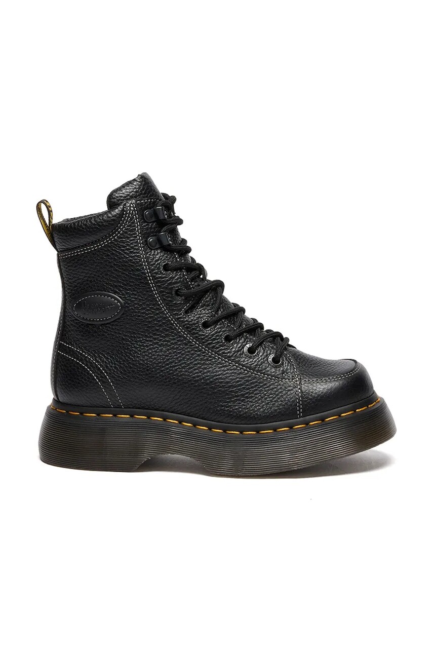 Kožené členkové topánky Dr. Martens Buzz 8i čierna farba, na platforme, DM42032001
