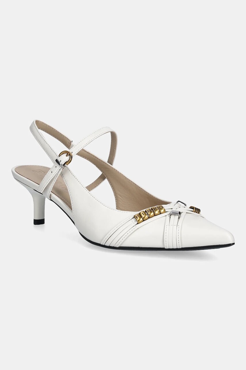 Kožené lodičky Pinko Gloria 18 béžová farba, SD0489P003Z12