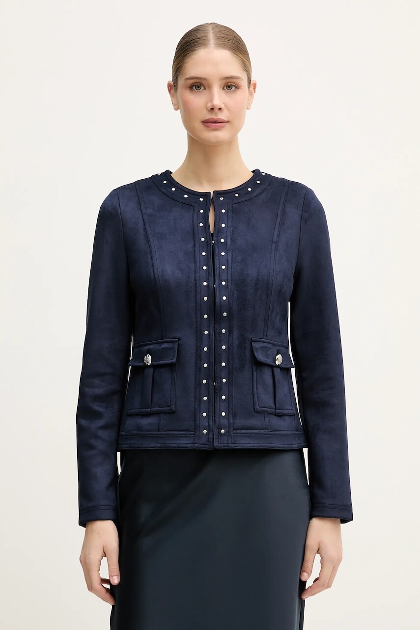 Bunda Joseph Ribkoff tmavomodrá farba, prechodná, 261909