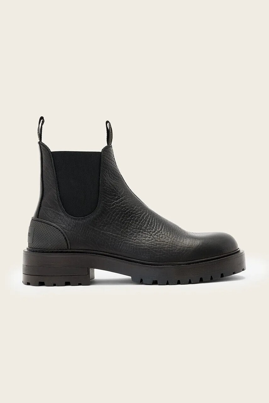Kožené topánky chelsea AllSaints Mccoy Chelsea Boot hnedá farba, M044FD