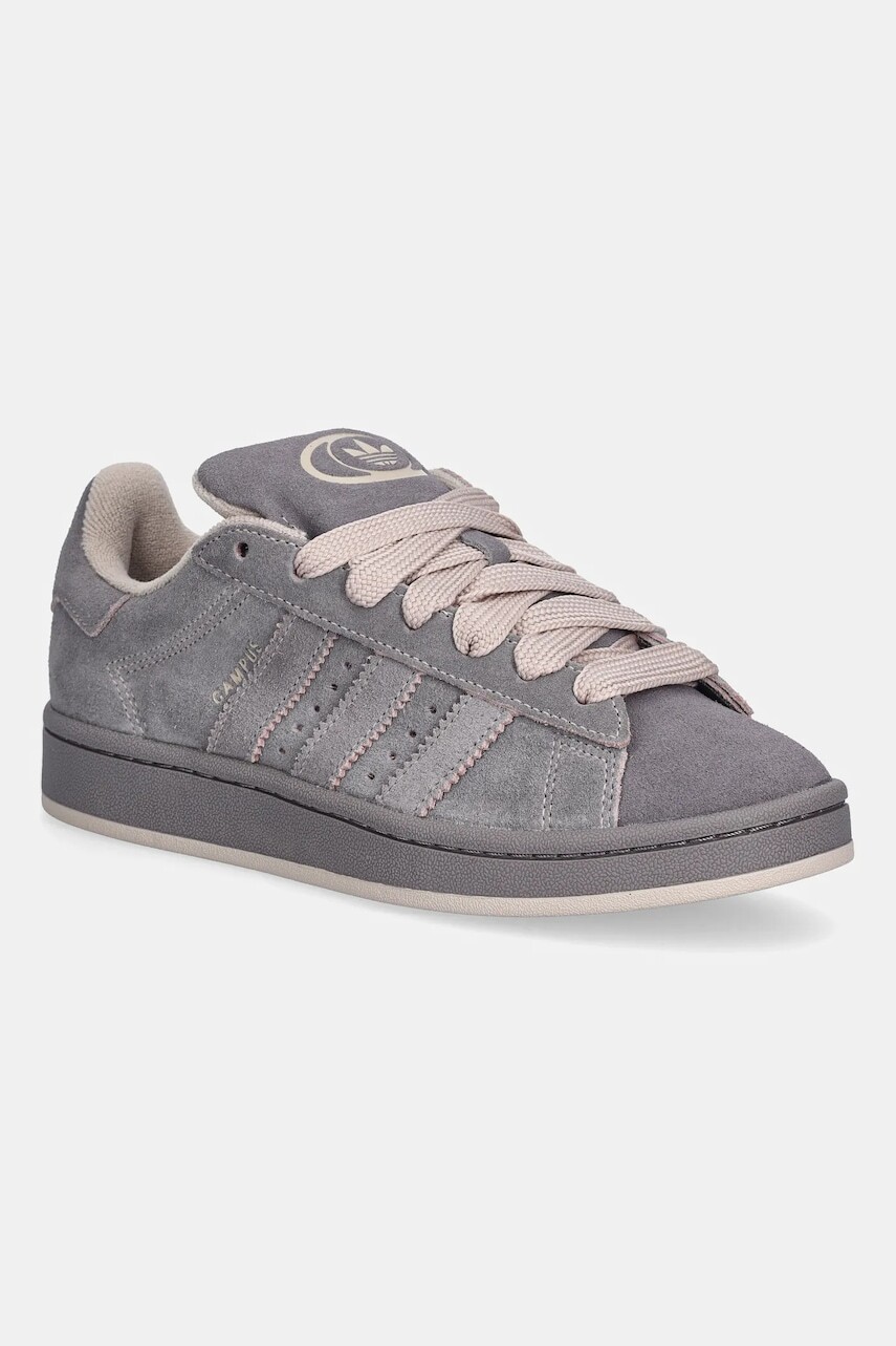 Semišové tenisky adidas Originals Campus 00s šedá farba, KI1532