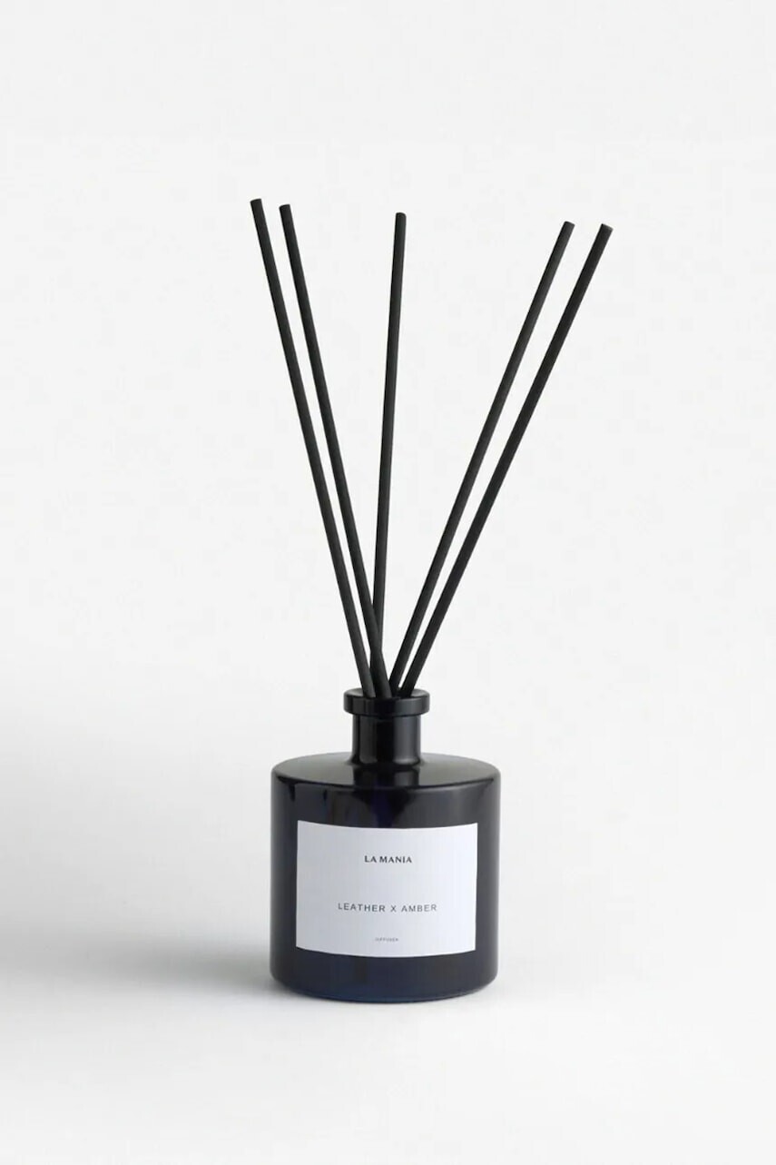 Aroma difuzér La Mania Leather&Amber 500 ml tmavomodrá farba