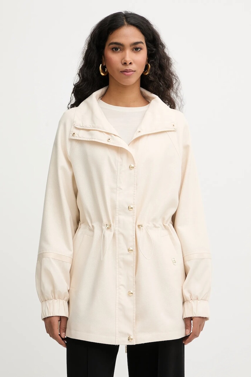 Bunda Liu Jo béžová farba, prechodná, TA6149 T327A