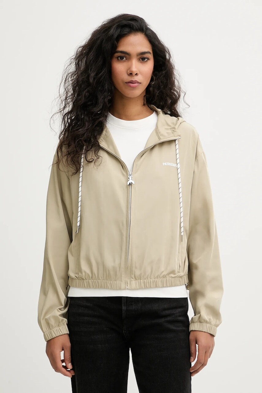 Bunda Patrizia Pepe béžová farba, prechodná, 8O0231 A719
