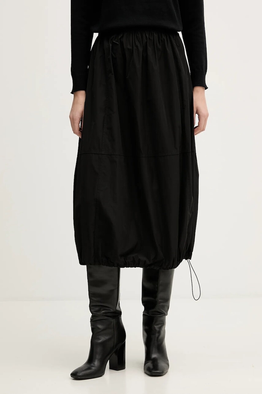 Sukňa Joseph Ribkoff čierna farba, midi, áčkový strih, 261601