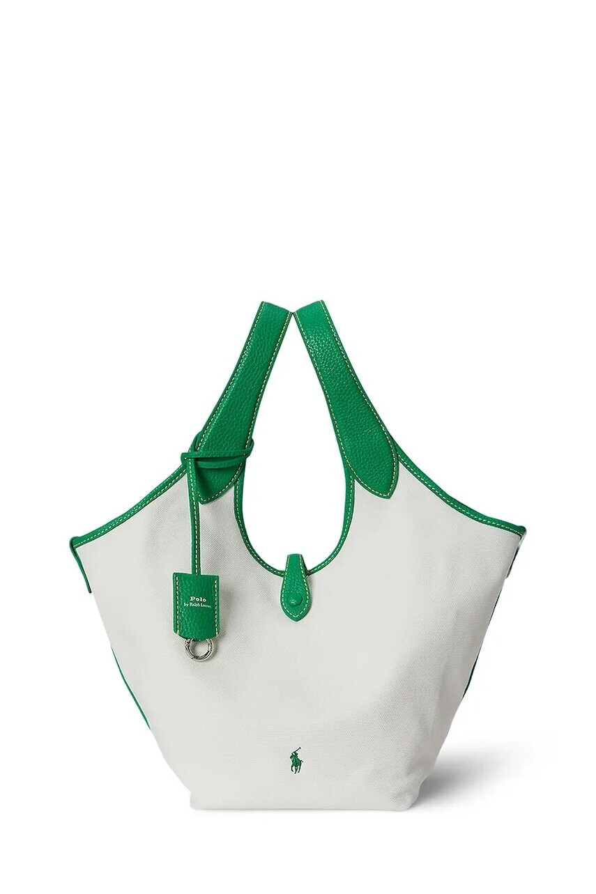 Kabelka Polo Ralph Lauren biela farba, 428967740