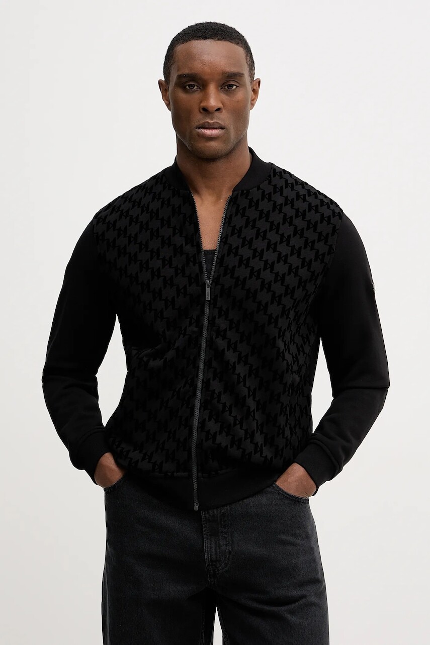 Mikina Karl Lagerfeld čierna farba, 561910.705002