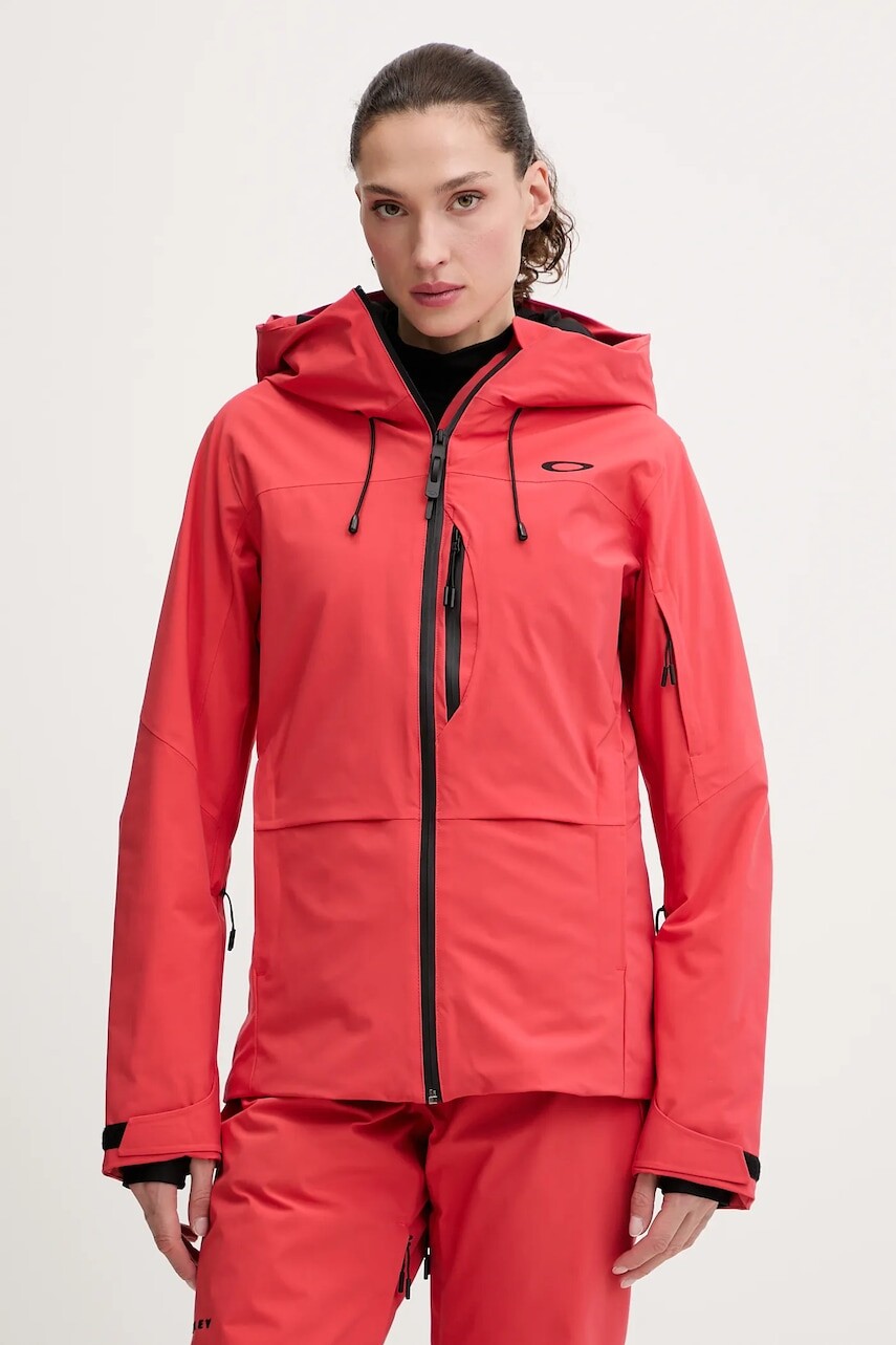 Lyžiarska bunda Oakley CANOPY červená farba, FOA500824