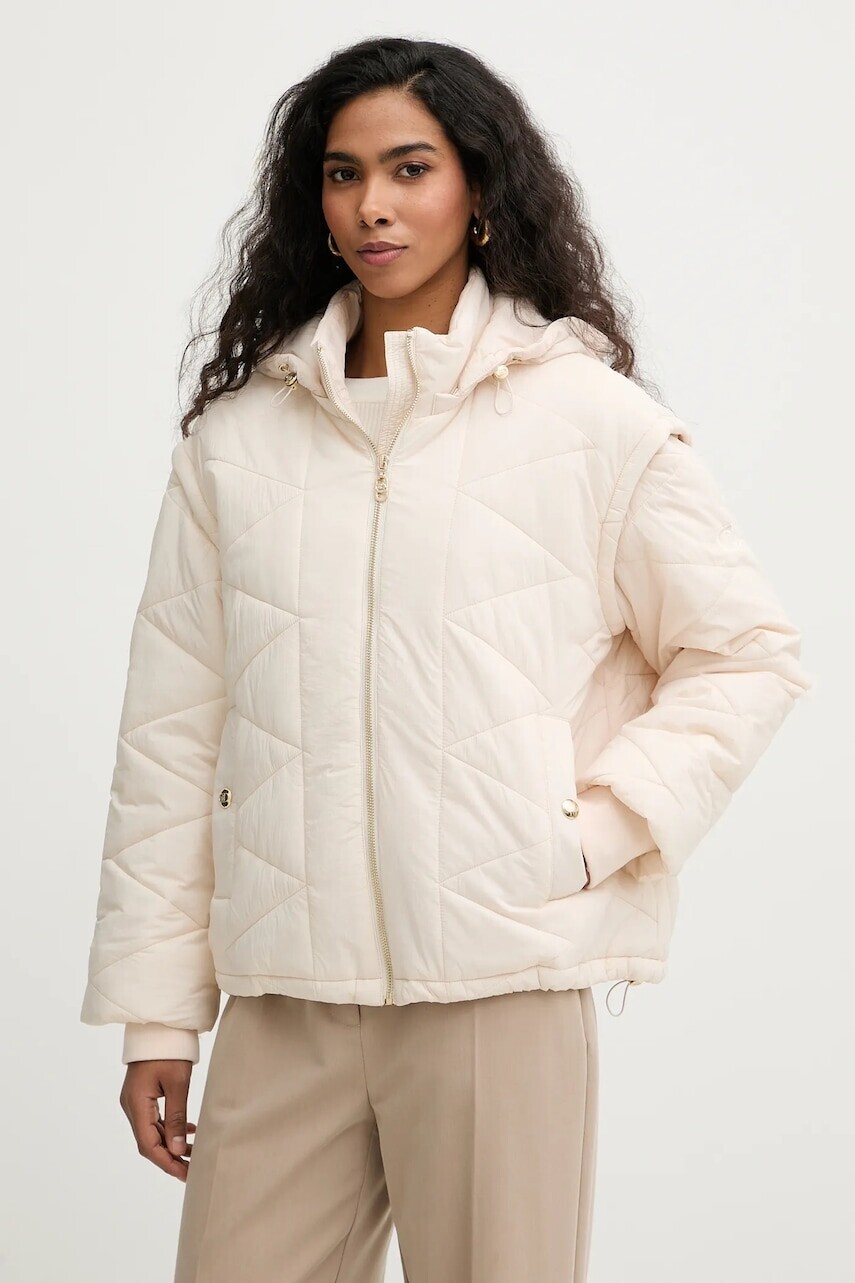 Bunda Liu Jo béžová farba, prechodná, TA6224 T324A