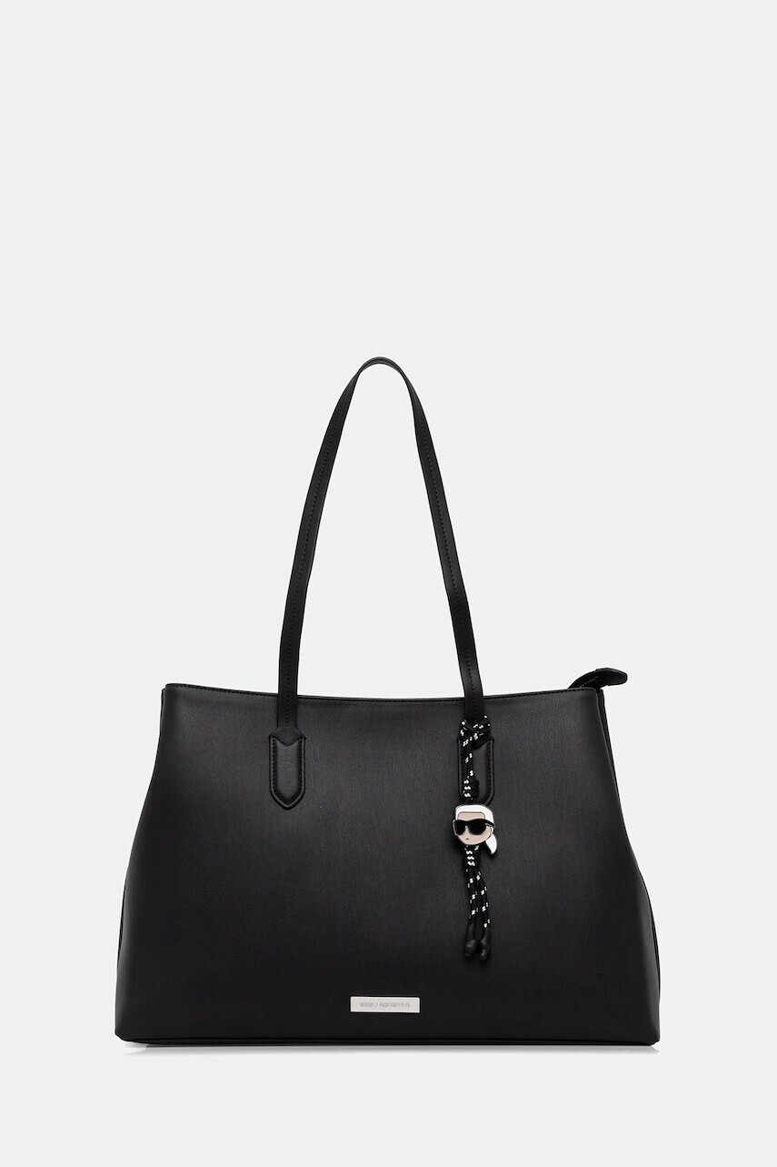 Kabelka Karl Lagerfeld IKON čierna farba, B1W30001