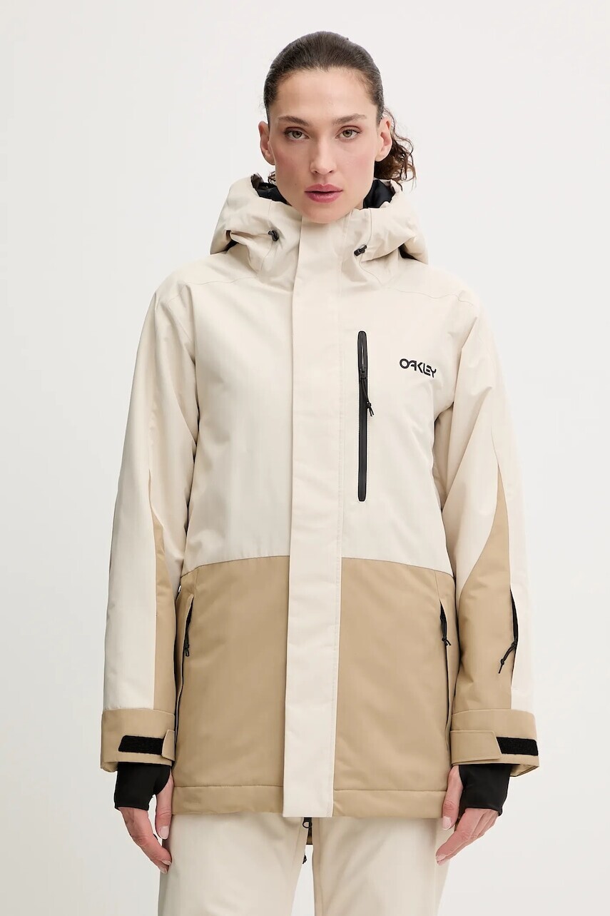 Lyžiarska bunda Oakley TNP TBT béžová farba, FOA500472