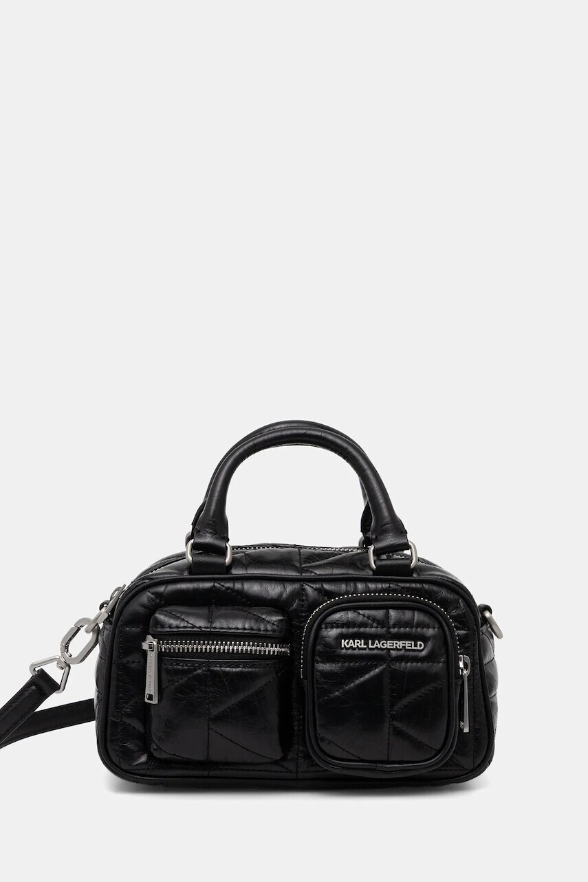 Kabelka Karl Lagerfeld K/KUILT čierna farba, B1W30090