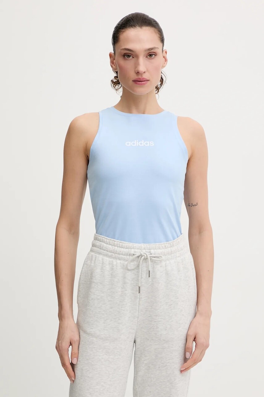 Top adidas modrá farba, JG8627