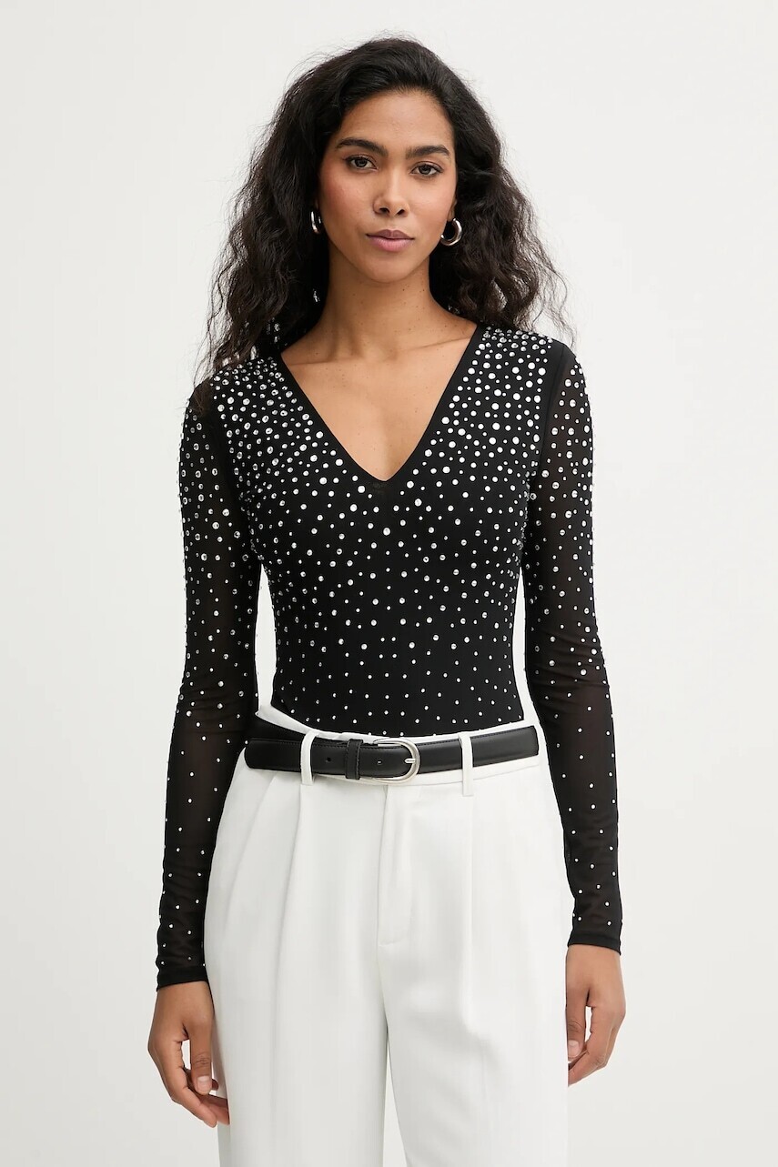 Body Marciano by Guess FLORA čierna farba, s nášivkou, 6RGP00 6218A