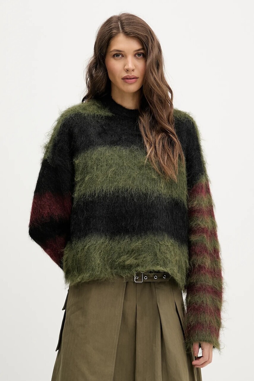 Sveter The Ragged Priest zelená farba, RPAW251054KW