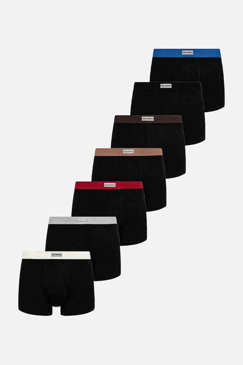 Boxerky Karl Lagerfeld 7-pak čierna farba, B1M47025