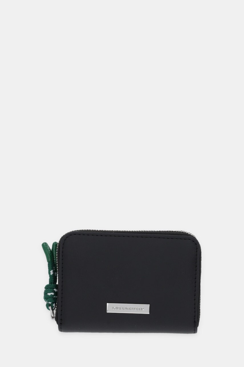 Peňaženka Karl Lagerfeld IKON dámska, čierna farba, B1W32005