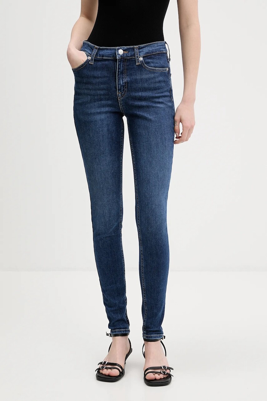 Rifle Tommy Jeans tmavomodrá farba, DW0DW22455