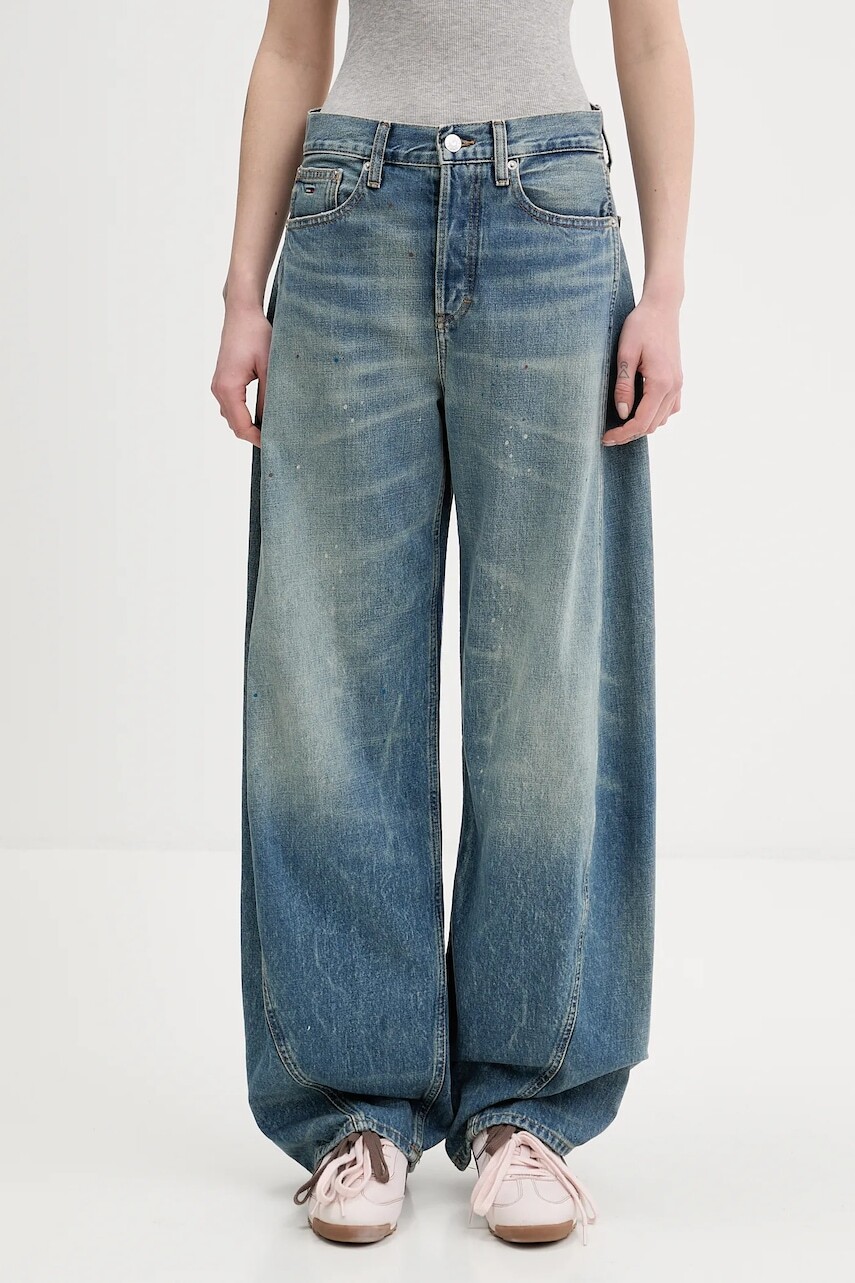 Rifle Tommy Jeans vysoký pás, DW0DW22017