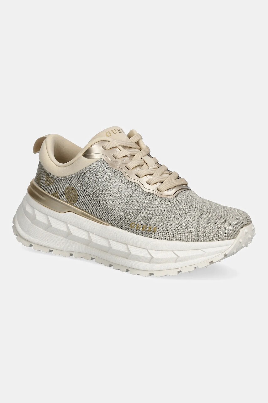 Tenisky Guess RUNIT3 zlatá farba, FLPRN3 FAB12