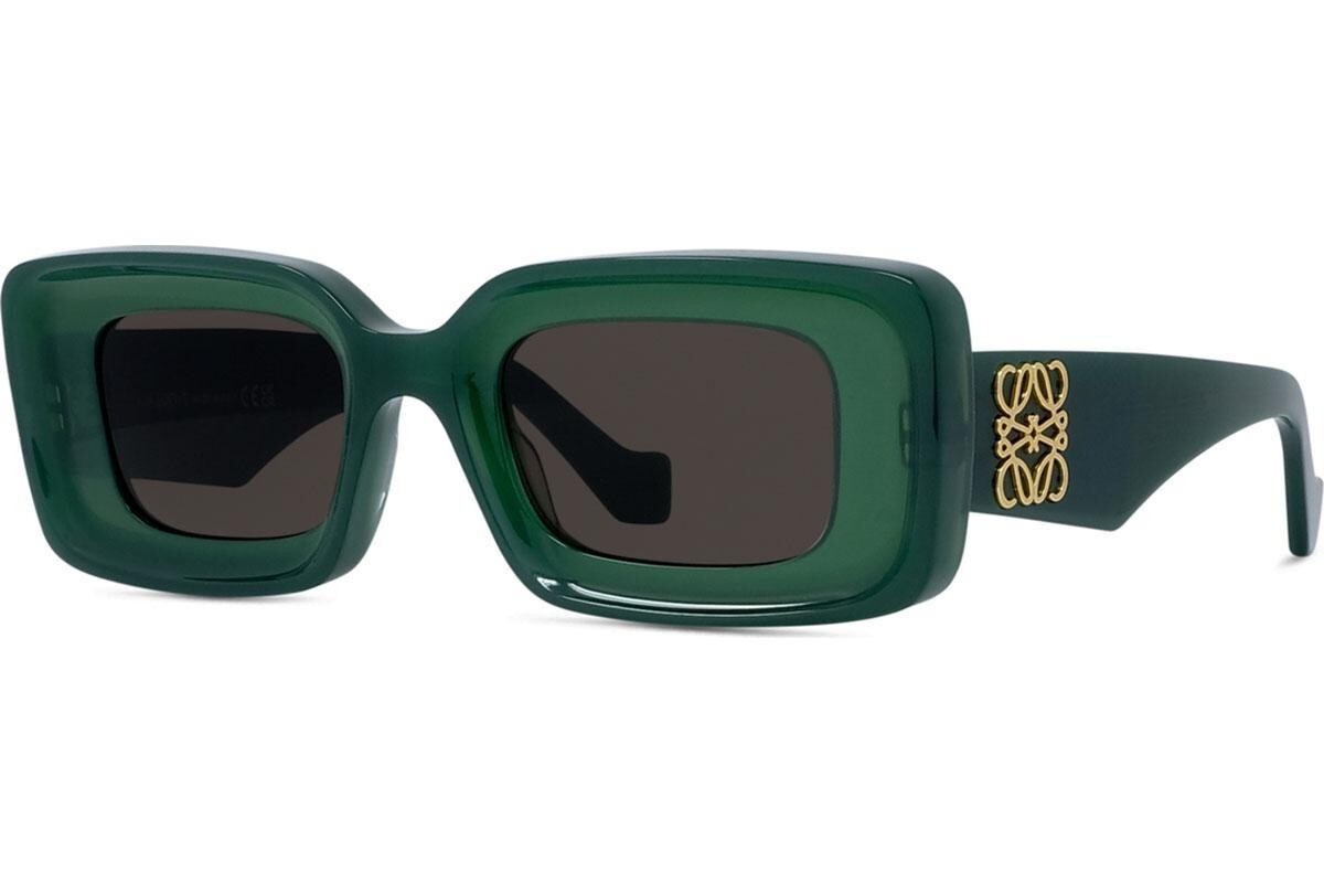 Loewe Anagram Green Geometric Sunglasses - ONE SIZE (46)