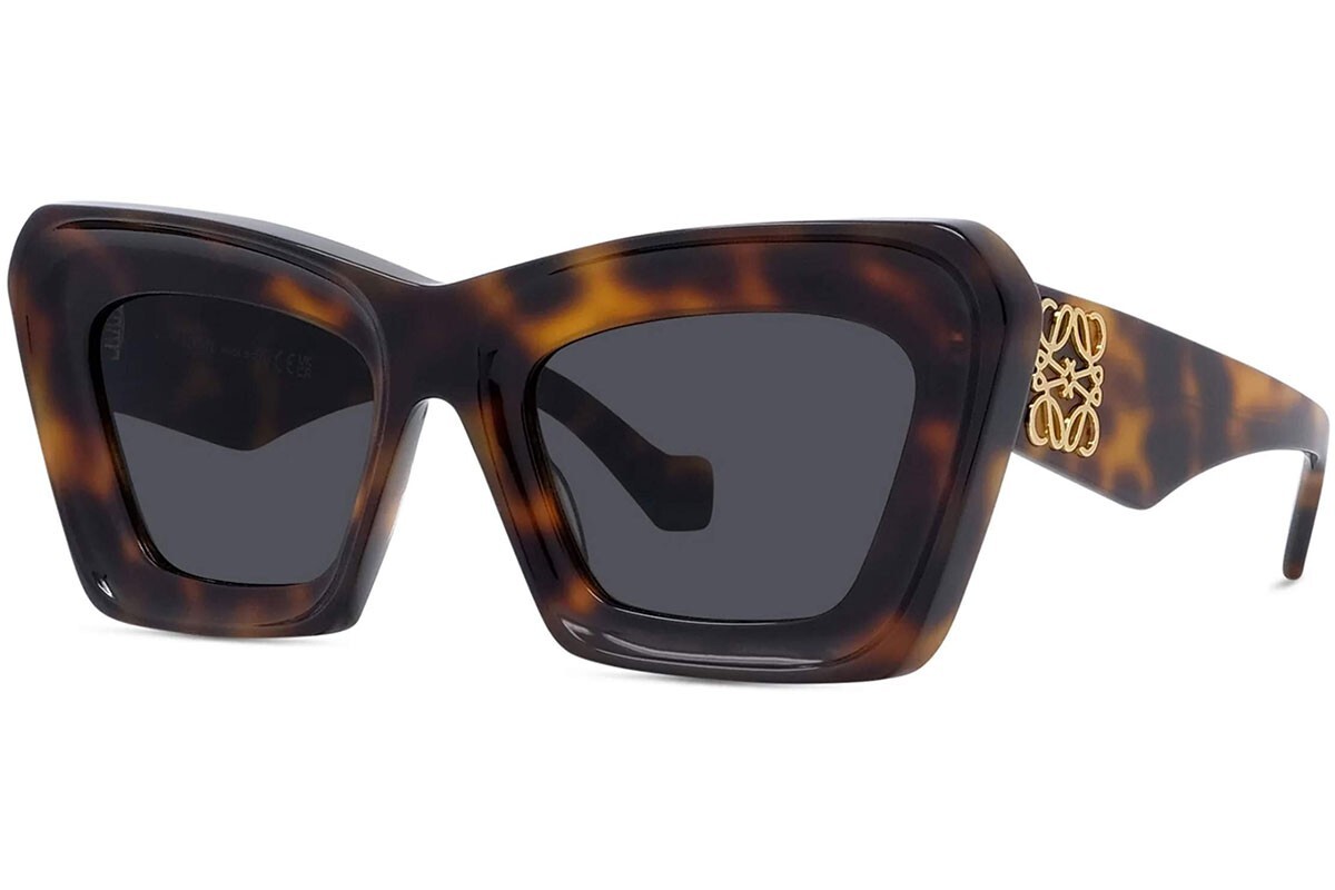 Loewe Anagram Havana Cat Eye Sunglasses - ONE SIZE (52)