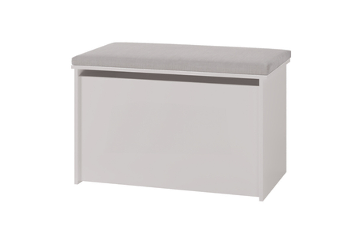 Truhlica na hračky Daria so sedákom sivá