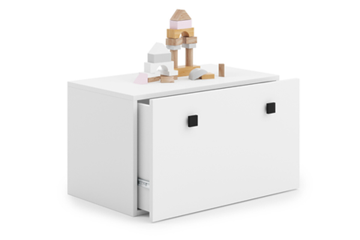 Truhlica na hračky Inga - čierna rukoväť