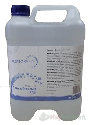 AQVITOX-D prostriedok na ošetrenie rán, roztok v bandaske 5l