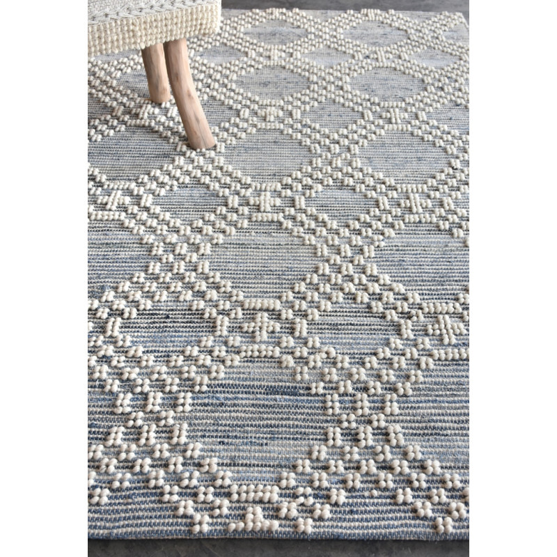 indickynabytok.sk - Koberec NASHVILLE 160 x 230 cm z vlny a denimu