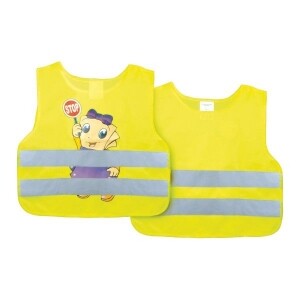 Reflexná vesta pre deti - žltá / dievča