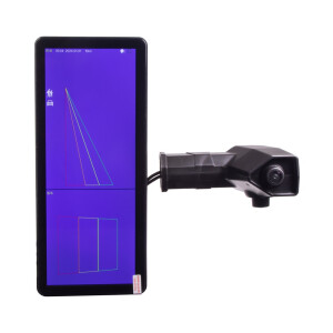 AHD kamerový set 12/24V - s 12,3" monitorom / dvojitá kamera na ramene / DVR / inštalácia na pravú stranu