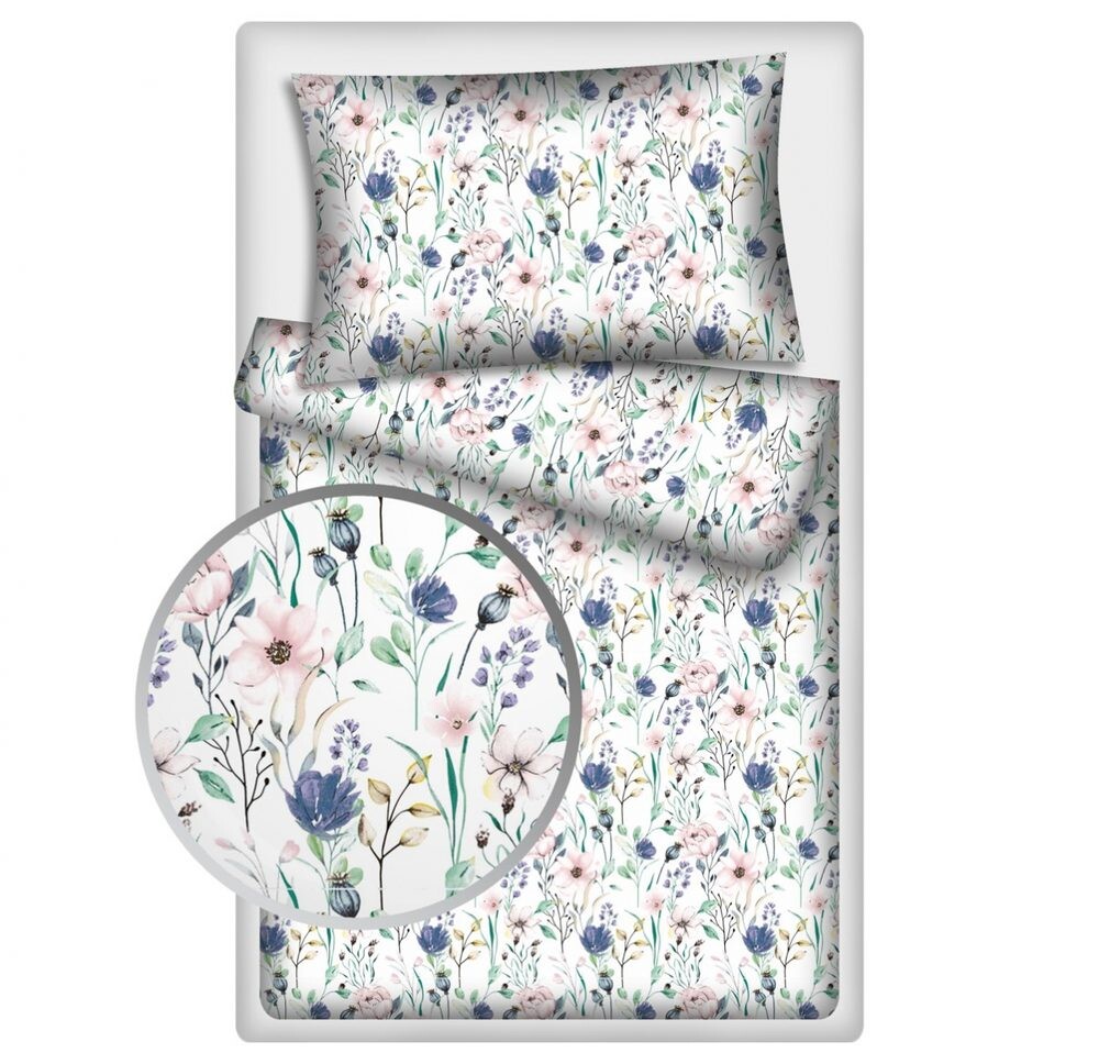 Polášek Bavlnené obliečky ROZKVITNUTÁ LÚKA - 140 x 200 cm / 70 x 90 cm