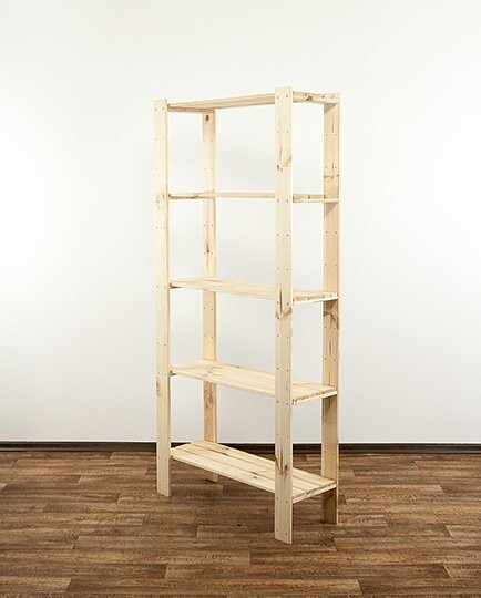 REGÁL DREVENÝ  Maxi 4L+  166x80x30 - BOROVICA