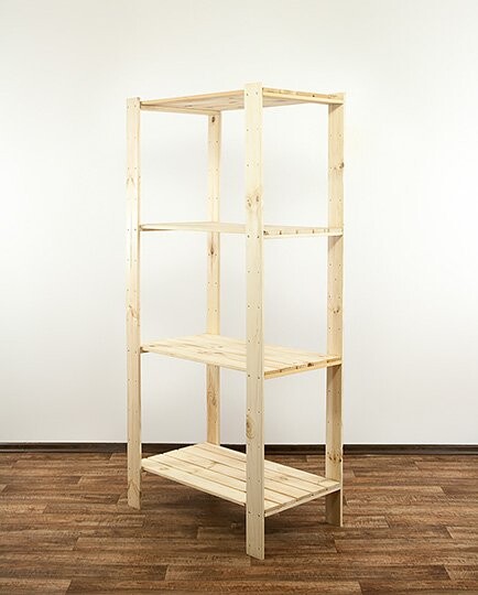 REGÁL DREVENÝ  Maxi 4M 166x80x50 - BOROVICA