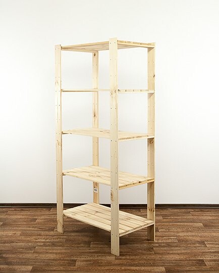 REGÁL DREVENÝ  Maxi 4M+  166x80x50 - BOROVICA